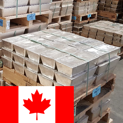Silver bars stored in an LBMA approved vault in Toronto